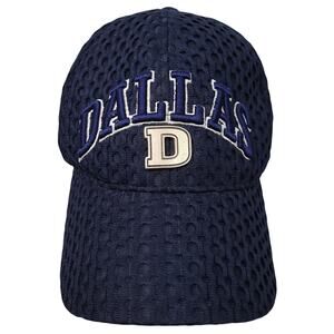 Vintage Dallas Embroidered Mesh Hat by Supreme Cap Strap Back Adjustable Blue
